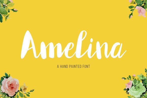 Amelina: Elevate Your Brand with Elegant Hand-Painted Typography