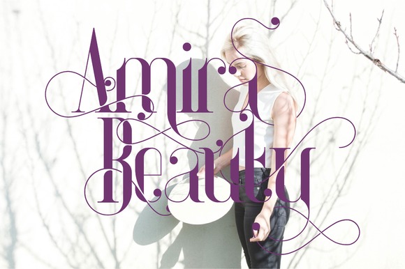 Amira Beauty: A Modern and Elegant Serif Font for Editorial Design