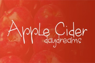 Apple Cider Daydreams: A Perfect Font for Creative Makers