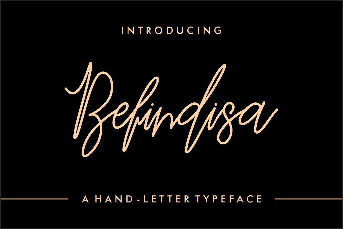 Befindisa: A Charming Hand-Lettered Font for Makers