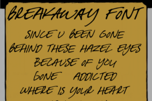 Breakaway: A Unique Script Handwritten Font