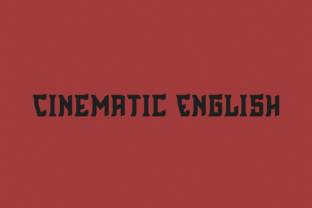 Cinematic English: A Decorative Font for Modern Branding