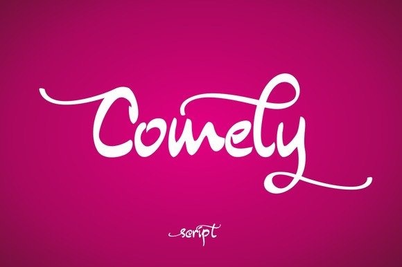 Comely: A Thick, Beautiful Handwritten Font for Web Design