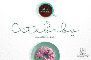 Cute Baby: A Modern, Elegant Script Font for Creative Campaigns
