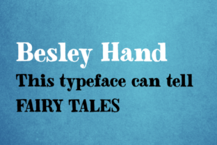 Discover Besley Hand: A Playful Slab Serif Font