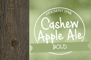 Discover the Charm of Cashew Apple Ale Bold Font
