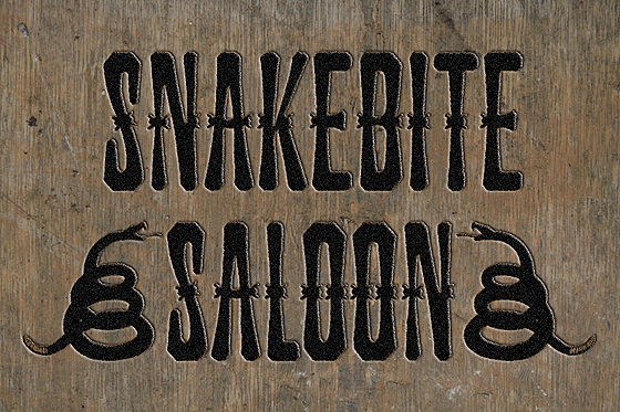 Discover the Charm of Snakebite Saloon Font