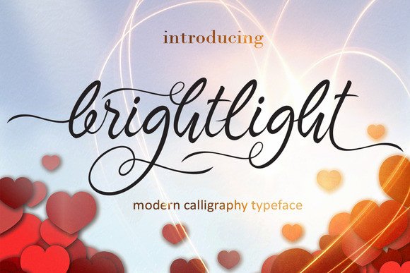 Discover the Elegance of Brightlight: A Handwritten Font