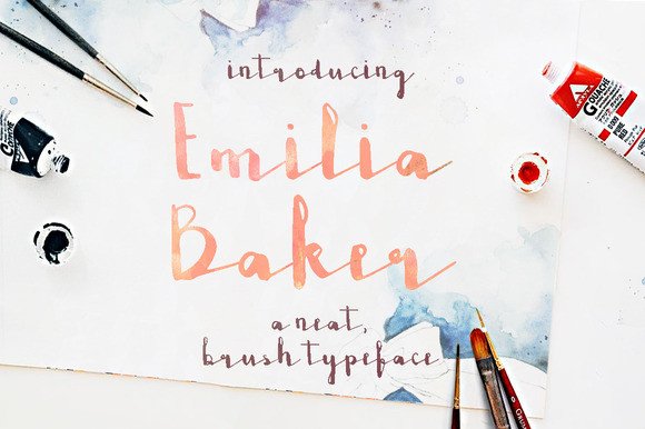 Emilia Baker: A Handwritten Script for Elegant Publishing