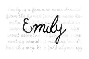 Emily: A Versatile Script Font for Elegant Branding