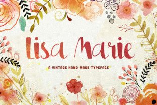 Enhance Your Brand with Lisa Marie: A Cutesy, Fun Script Handwritten Font