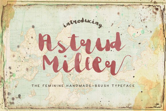 Exploring Astrud Miller: A Feminine Brush-Type Font