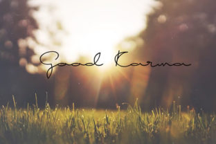 Good Karma: A Cursive Handwritten Font for Elegant Publishing
