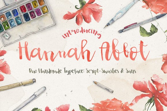 Hannah Abbot: A Duo Feminine Typeface for Elegant Design Projects