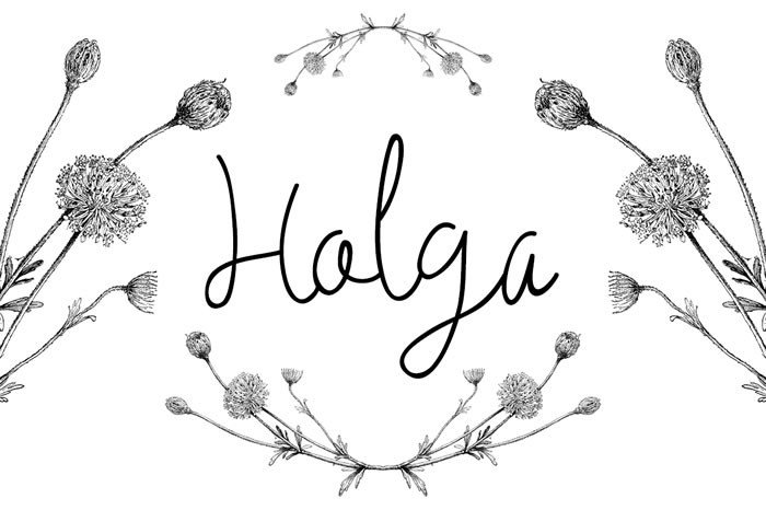 Holga: A Perfect Script Font for Crafters and Creators
