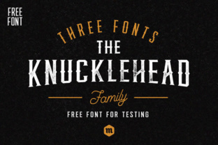 Knucklehead: A Bold and Edgy Display Font for Marketers
