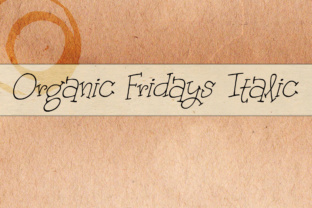 Organic Fridays Italic: A Crafty Font for Editorial Design