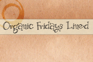 Organic Fridays Lined: A Crafty Font for Creative Web Design