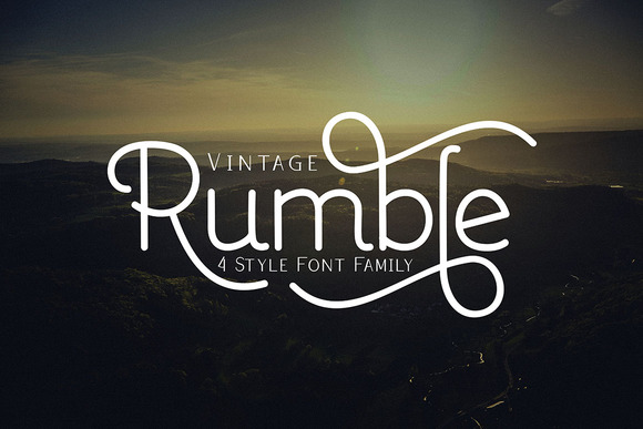 Rumble Family: A Charming Font for Editorial Design