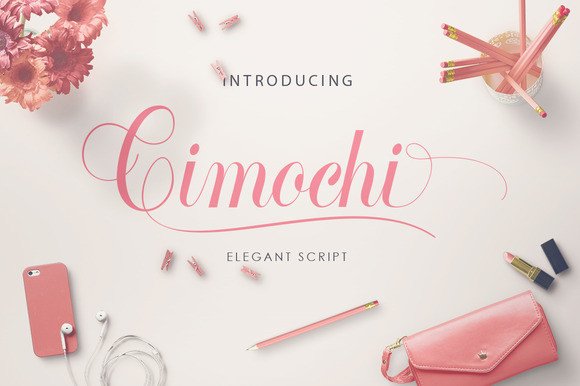 Transform Your Brand with Cimochi: A Romantic Script Font